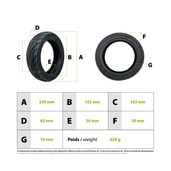 Pneu 10x2.30-6.5 CST Niu Kqi2 3