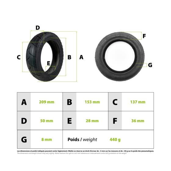 Pneu Hiley 8,5x2 (50-139) 3