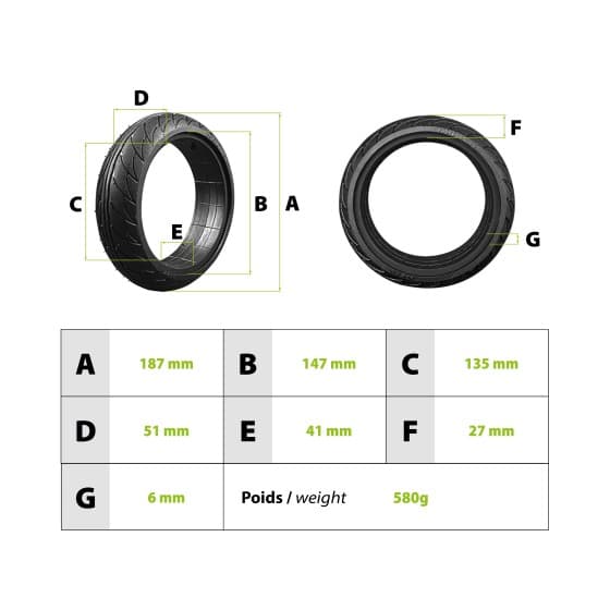 Pneu plein Ninebot Es1/2/3/4 3