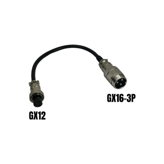 Adaptateur GX16-3P male vers GX12-3P femelle