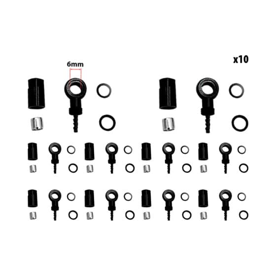 Banjo freins diam 6mm Shimano BH59 / BH90 Pack 10 pcs