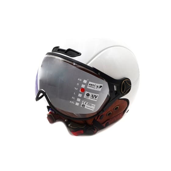 Casque JET blanc brillant (taille XS à XXL)