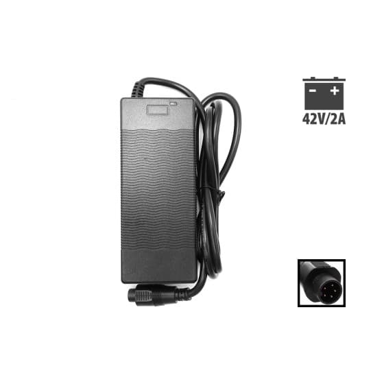 Chargeur Phylion connecteur rond 5 pins 42V 2A