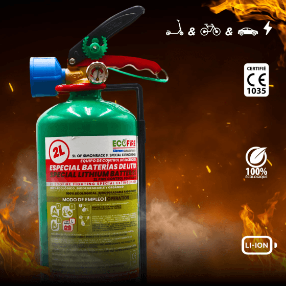Extincteur batteries Lithium 2Kg