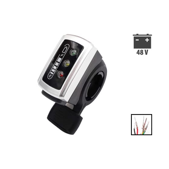 Gachette accelerateur indicateur batterie 48V