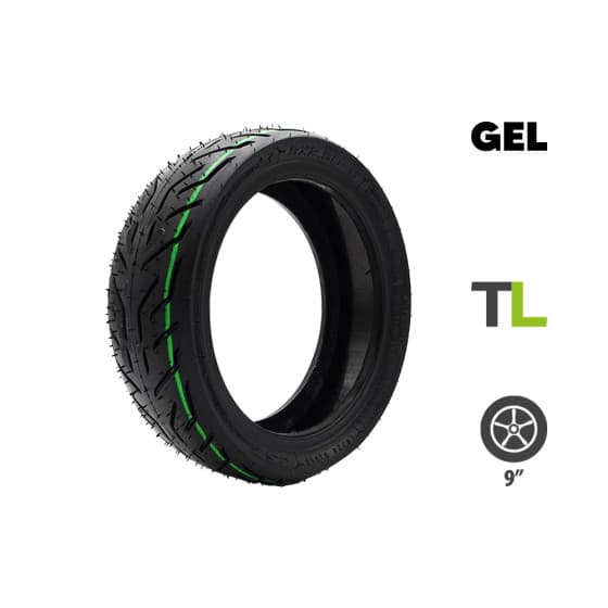 Pneu tubeless 9x2.50-6 CST + gel anti crevaison Nami Stellar